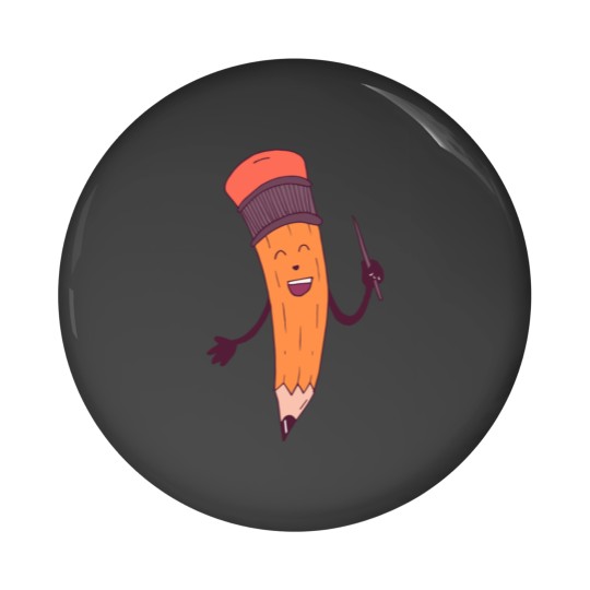 Discover pencil teacher Pin Buttons