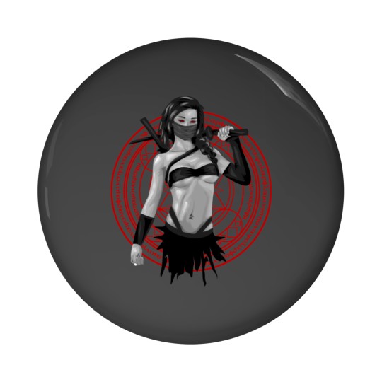 Discover ninja girl sexy fighter kaempferin zeichnung Pin Buttons