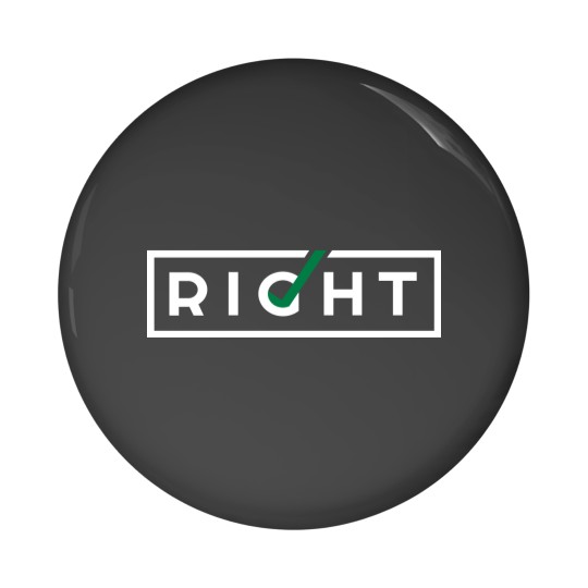 Discover Right - Darl Pin Buttons