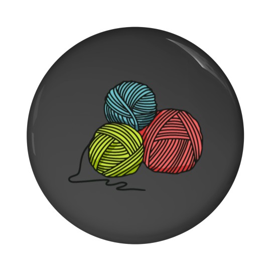 Discover yarn Pin Buttons