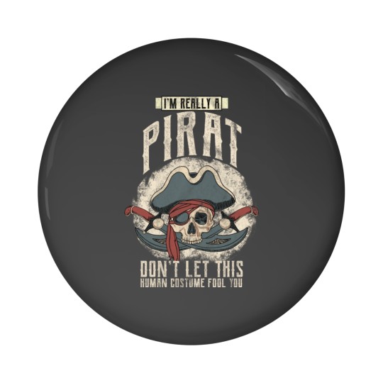 Discover Pirate Costume Jolly Roger Skull Eye Patch Pin Buttons