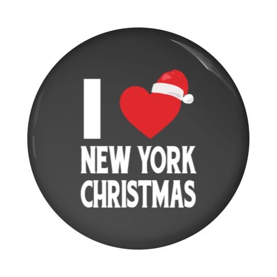 Discover Christmastime is here in New York City Pin Buttons