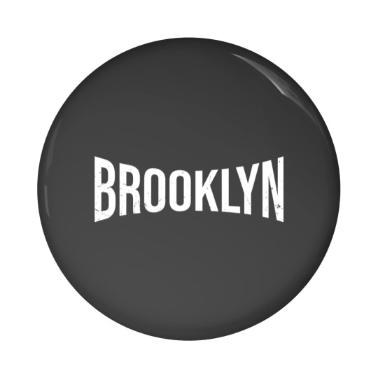 Discover Brooklyn Compressed Vintage Pin Buttons