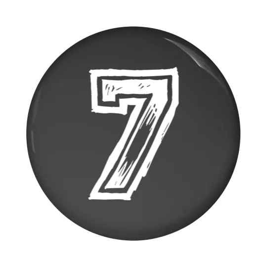 Discover 7 number jersey Pin Buttons