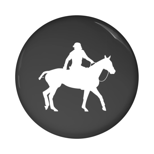 Discover Horse Rider Pocket Design Pin Button for Horse Lovers