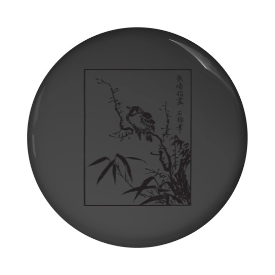 Discover Japanese Bird Art Pin Buttons