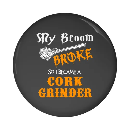 Discover Cork Grinder Pin Buttons