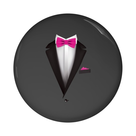 Discover Tuxedo  with Pink Bowtie For Weddings T- Pin Buttons