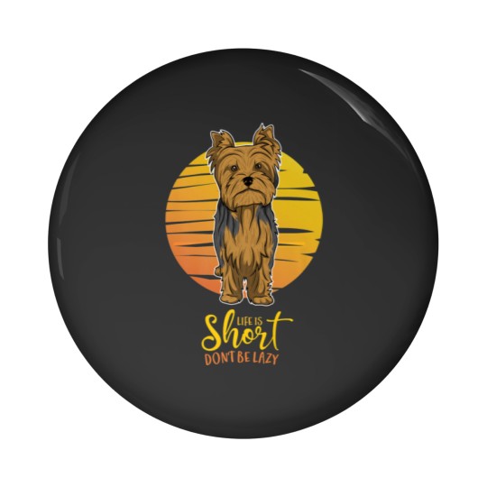 Discover Yorkshire Terrier Dog Vintage Pin Buttons