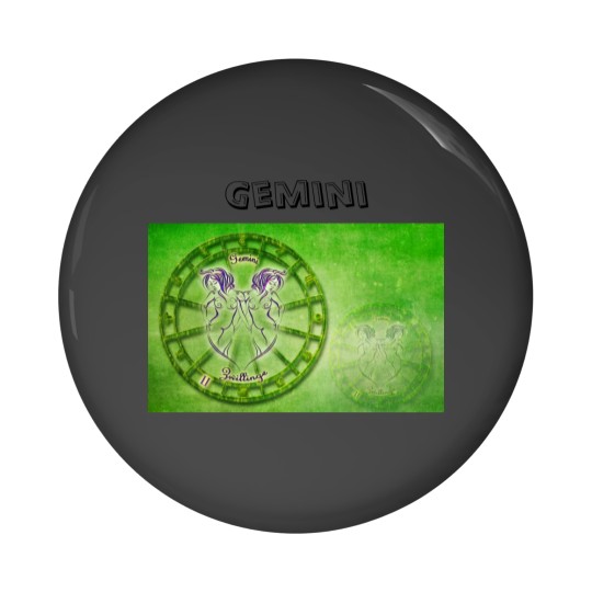 Discover Gemini Zodiac Astrology design Pin Buttons