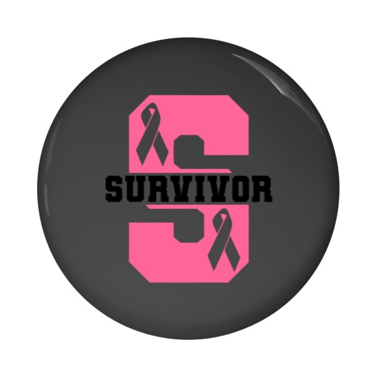 Discover Survivor Breast Cancer Awareness Pin Buttons