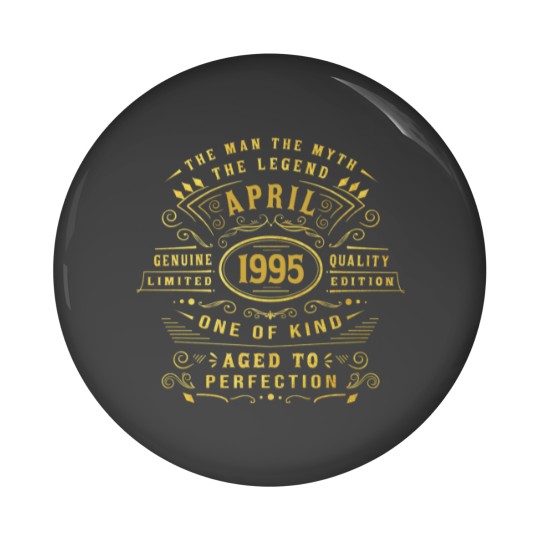 Discover Mens Man Myth Legend April 1995 27 Yrs Old 27Th Bi Pin Buttons