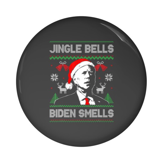 Discover Santa Biden Jingle Bells Biden Smells Ugly Christm Pin Buttons
