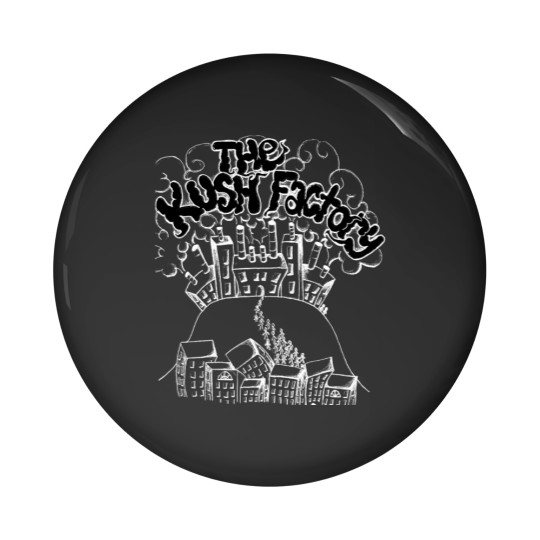 Discover blue black kush Pin Buttons