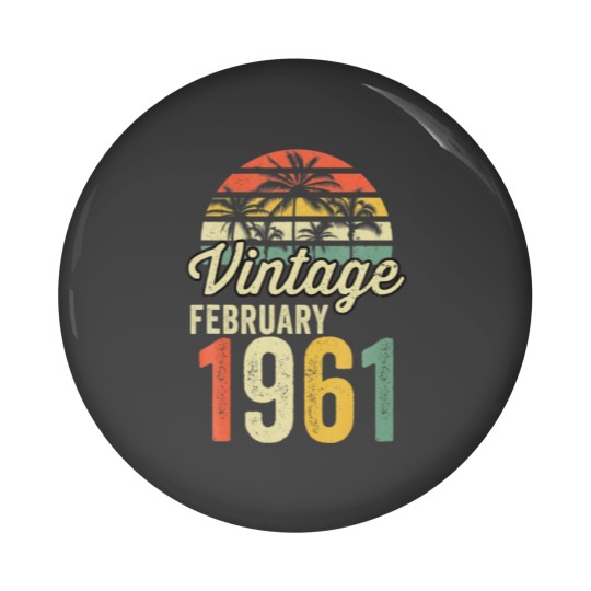 Discover 60Th Birthday 60Th Gift Idea February 1961 Vintage Pin Buttons