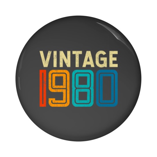 Discover 42Nd Birthday Vintage 1980 - 42 Years Old Men Wome Pin Buttons