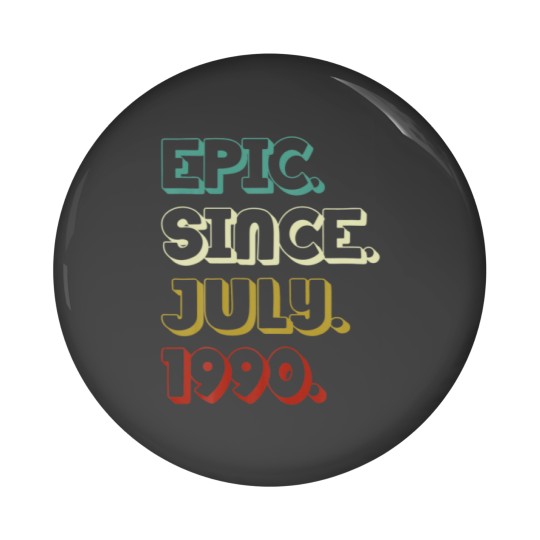 Discover 32 Years Old Epic Since July 1990 32Nd Birthday Gi Pin Buttons