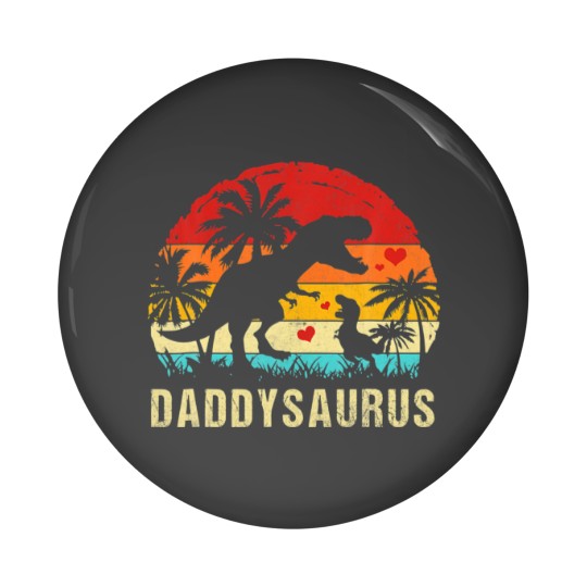 Discover Daddy Dinosaur Funny Kid Daddy Saurus 2022 Pin Buttons