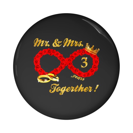 Discover Rose Mr Mrs Infinite Love Together Married Couple Pin Buttons
