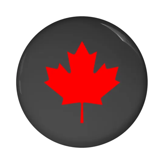 Discover Red Canada Maple Leaf Souvenir Pin Buttons