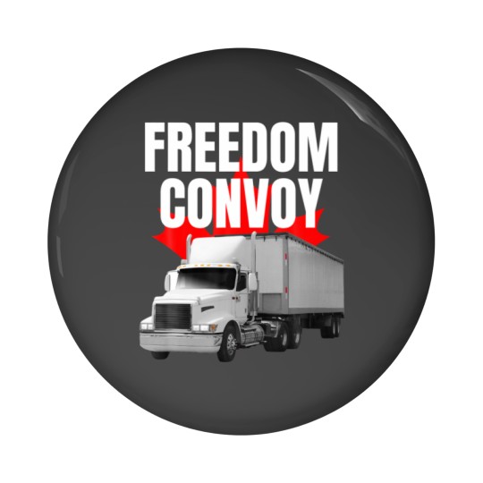 Discover Freedom Convoy 2022 Support Our Truckers Canada US Pin Buttons
