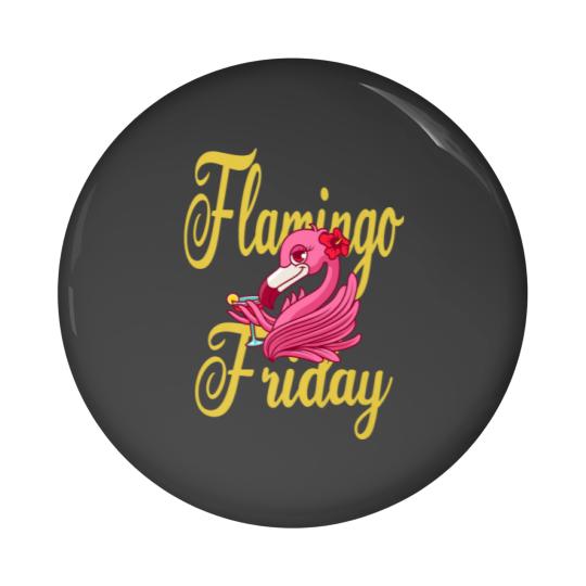 Discover Flamingo Friday Pin Buttons