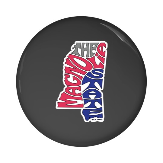 Discover The Magnolia State - Mississippi Wo Pin Buttons