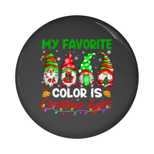 Discover Gnomes My Favorite Color Is Christmas Light Pin Buttons