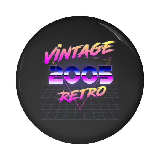 Discover Retro Vintage 80S 17Th Gift Birthday Men Women Vin Pin Buttons