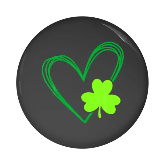 Discover Happy St Patrick's Day Irish Shamrock Heart Men Wo Pin Buttons