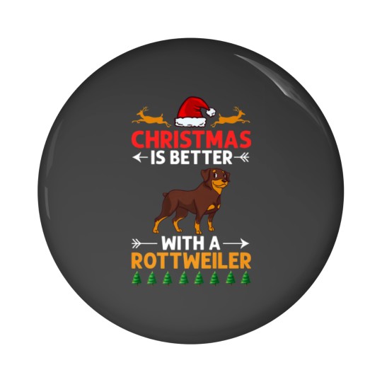 Discover Rottweiler Christmas Dog Puppies Xmas Training Pin Buttons