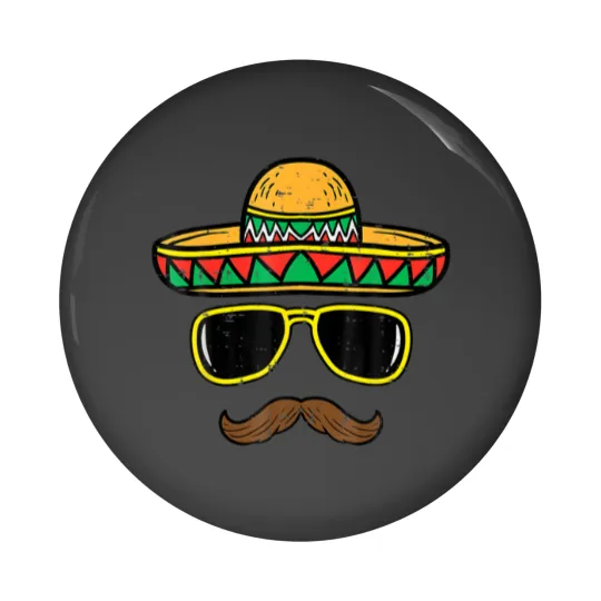 Discover Sombrero Face Cinco De Mayo Mexican Fiesta Pin Buttons
