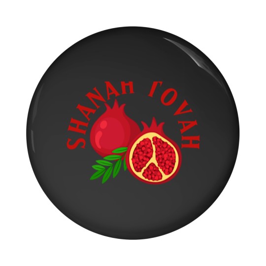 Discover Rosh Hashanah Shanah Tovah Pomegranates Pin Buttons