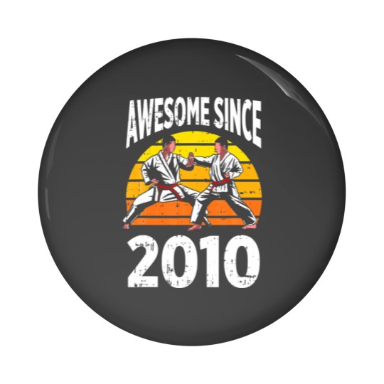 Discover Karate Awesome Since 2010 12Th Birthday 2 Years Ol Pin Buttons