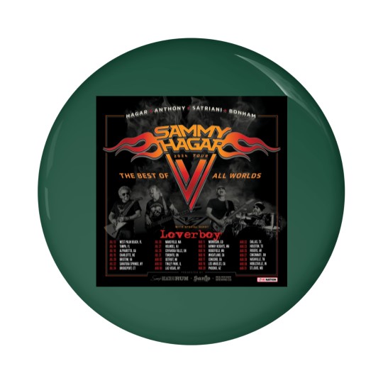 Discover Sammy Hagar Tour 2024 With Loverboy Pin Buttons S