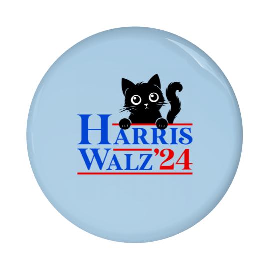 Discover Harris Walz Cat Lady Pin Buttons Pin Buttons