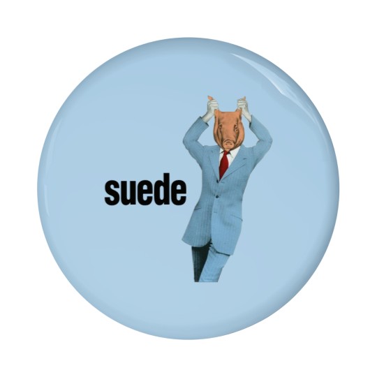 Discover 1993 Suede - Animal Nitrate Pin Buttons, Suede Band Pin Buttons