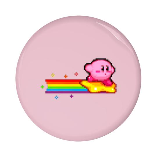 Discover Kirby Rainbow Pin Buttons, Cute Kirby Pin Buttons