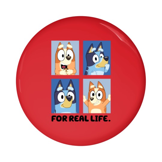 Discover BlueyDad For A Real Life Pin Buttons | BlueyDad And Bingo Pin Buttons