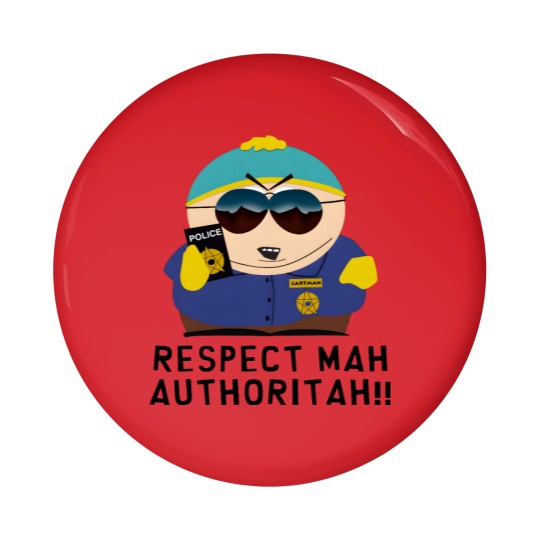 Discover RESPECT MAH AUTHORITAH! Temporary design Pin Buttons