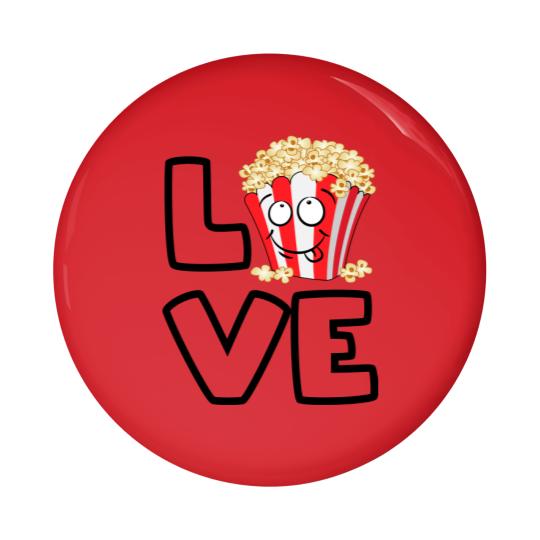 Discover Love Popcorn - Popcorn Lovers - Pin Buttons