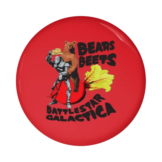 Discover Bears Beets Battlestar Galactica The Office - Bears Beets Battlestar Galactica - Pin Buttons