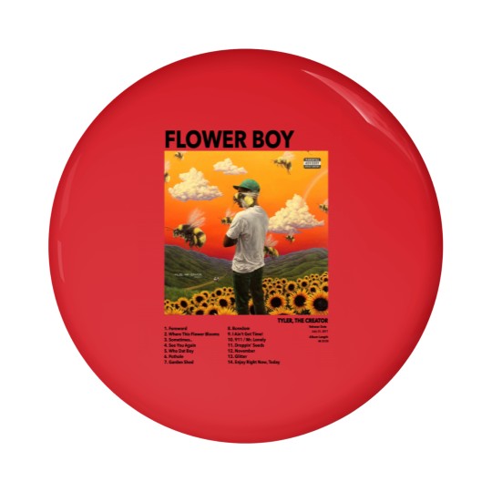 Discover Flower Boy Pin Buttons