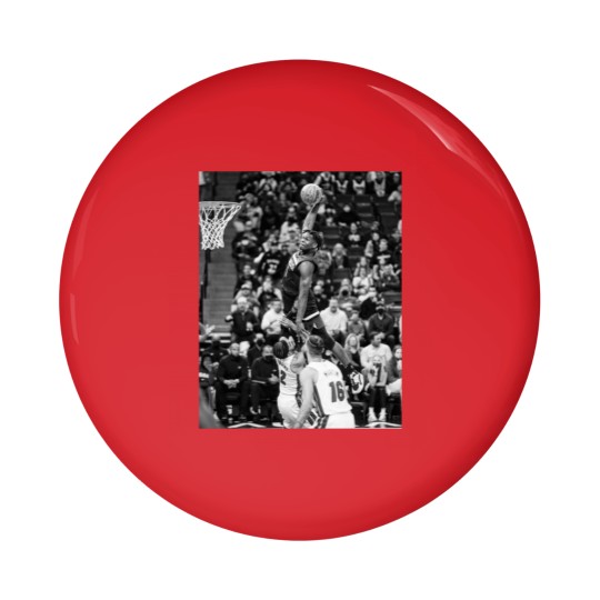 Discover Anthony Edwards - Dunk Of The Year - Black/White Classic Pin Buttons