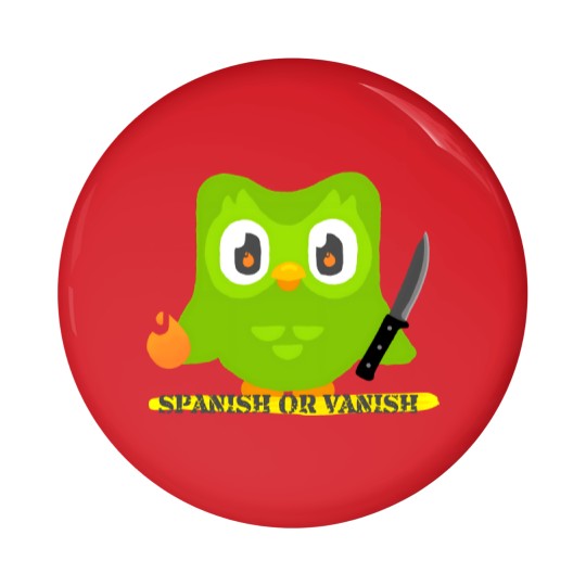 Discover Duolingo Spanish or Vanish Pin Buttons