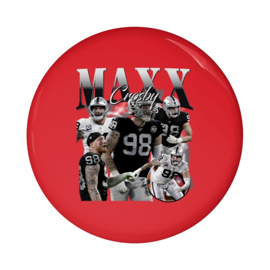 Discover Vintage 90s Graphic Style Maxx Crosby Pin Buttons - Maxx Crosby Football Pin Buttons