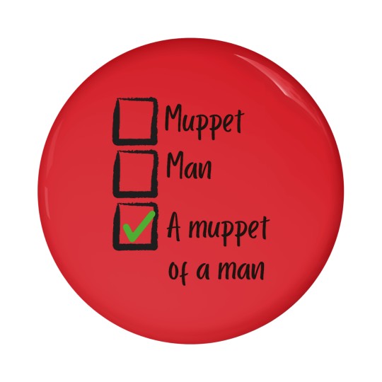 Discover Man2 Muppet Pin Buttons