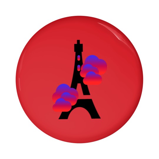 Discover Eiffel Tower From Paris Pin Buttons