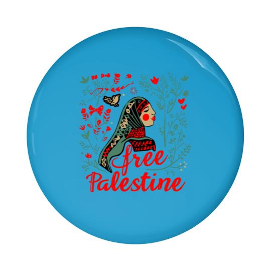 Discover Free Palestine Unisex Pin Buttons