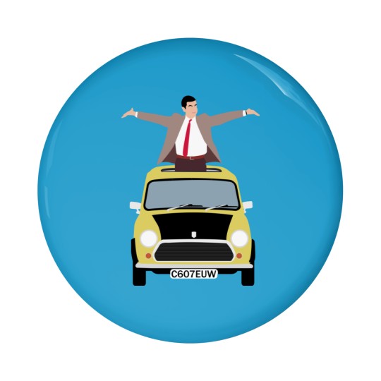 Discover Mr Bean and mini Classic Pin Buttons